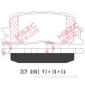 FMSI D885 car ceramic brake pad for Chery